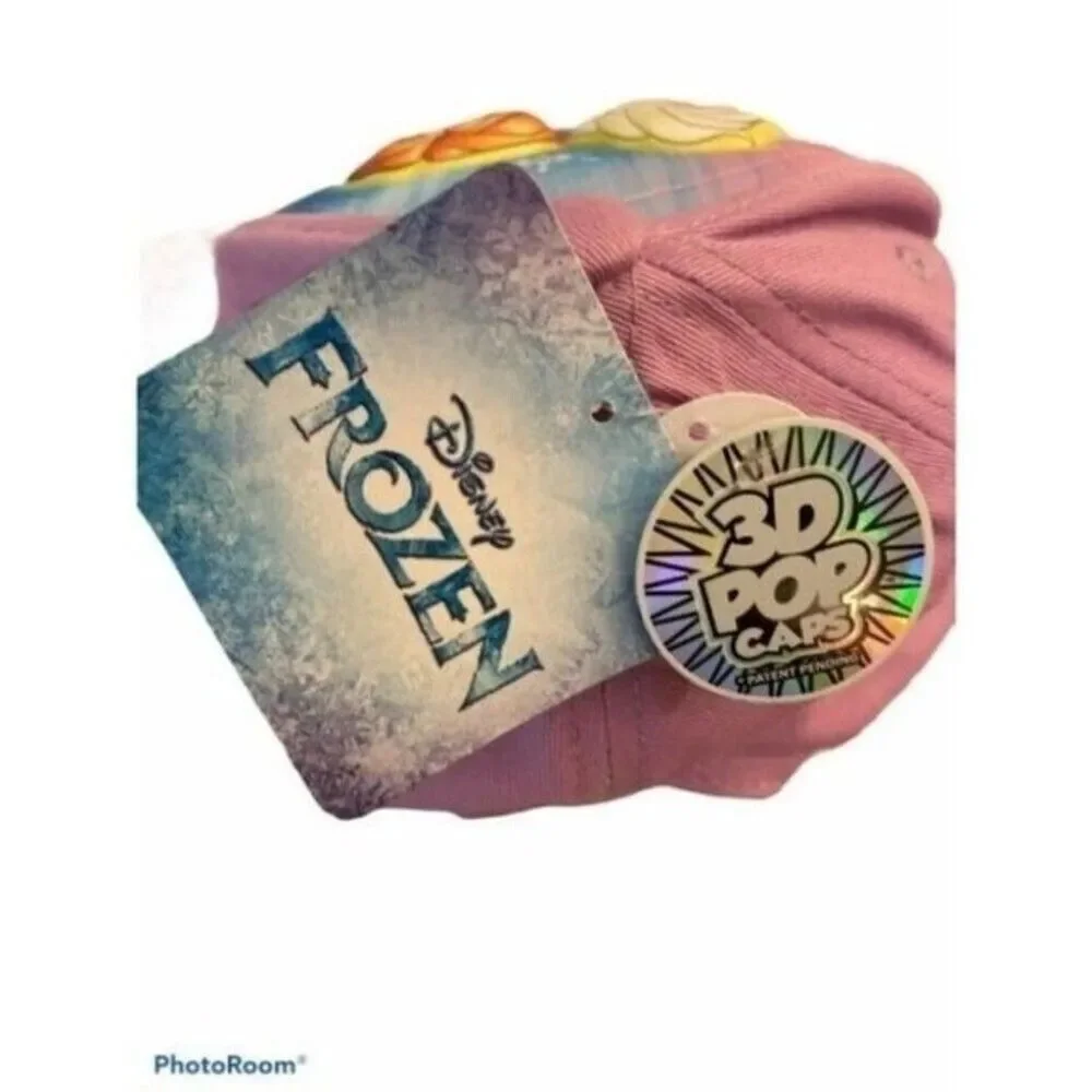 Frozen Elsa & Anna cap hat 3d pop girls kids  adjustable baseball cap New